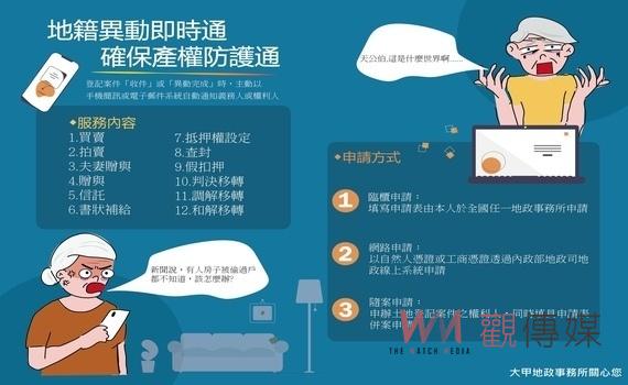 中市大甲地所擴大受理地籍異動！即時通服務廣設據點