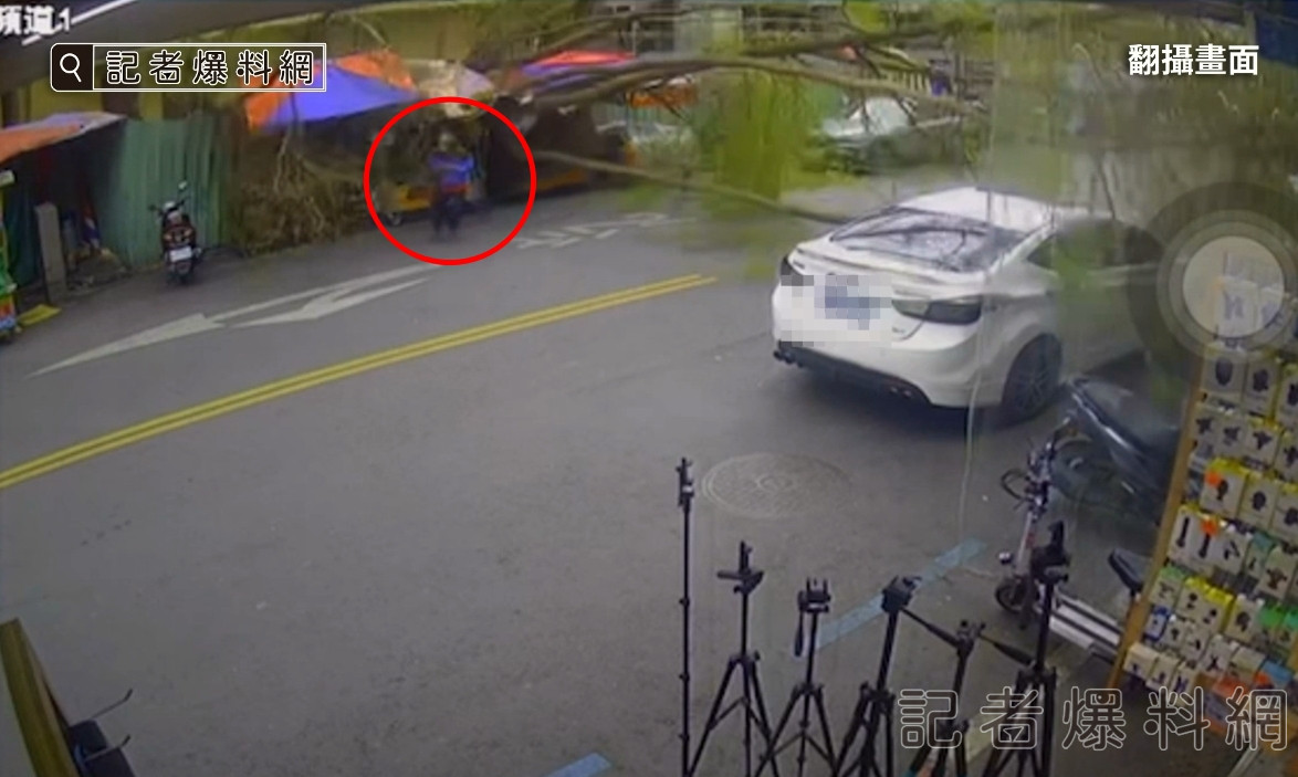嘉義,文化路,路樹傾倒,死裡逃生