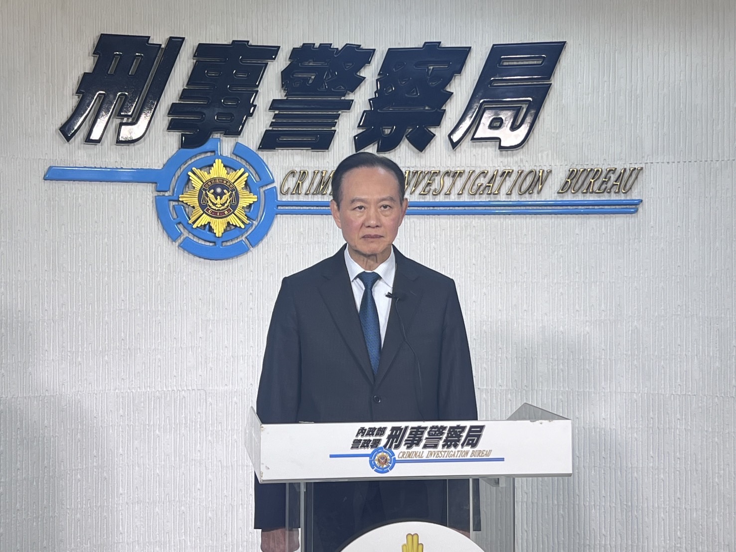 刑事局局長周幼偉說明。（記者徐煜勝翻攝）