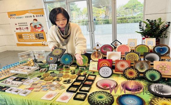 以線繞出的圖案排列組合 String Art線藝可以激發小朋友數學的理解力