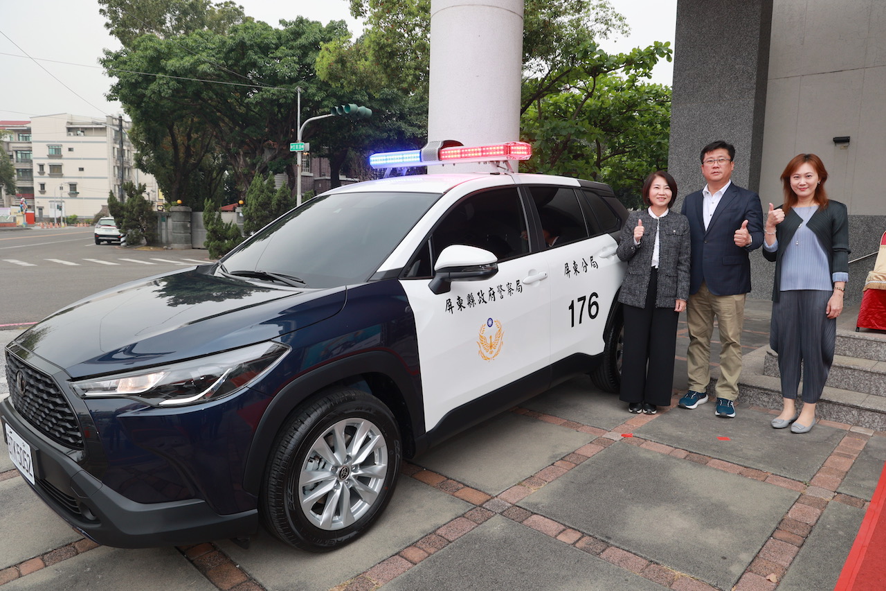 ▲聯發生物科技股份有限公司捐贈巡邏車給屏東分局德協派出所(圖:記者 黃婉柔翻攝)