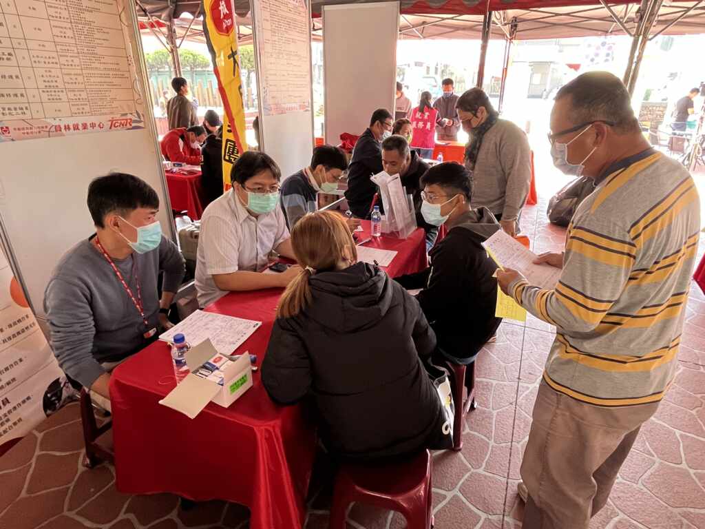 ▲聯合徵才面試情形。(中分署提供)
