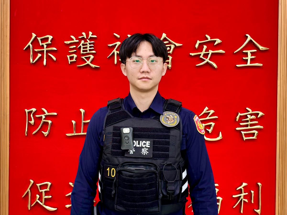 文德派出所警員吳長霖。(記者薛秀蓮翻攝)