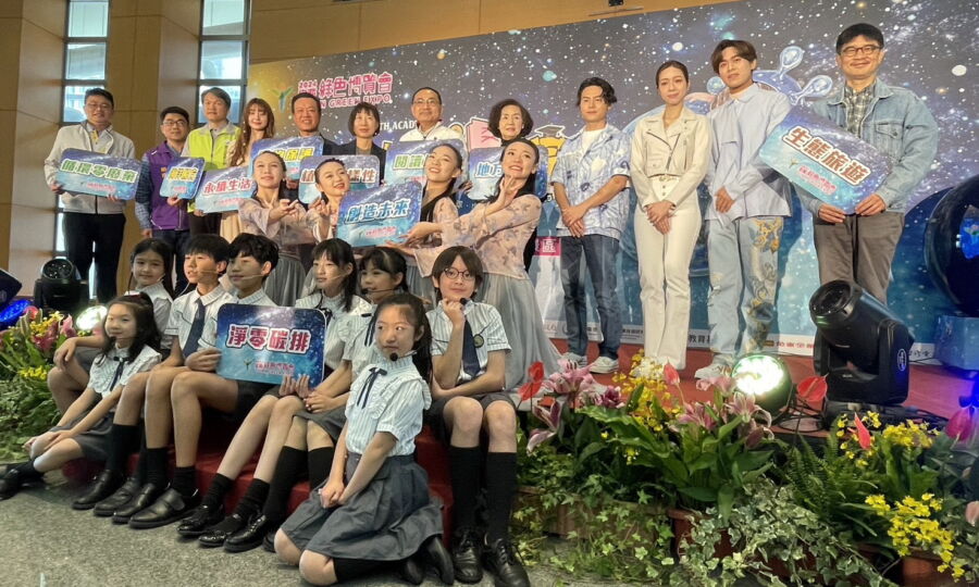 圖／新北市長侯友宜與宜蘭縣長林姿妙今（13）日同台宣傳推廣綠色博覽會。（記者陳志仁攝，2024.03.13）
