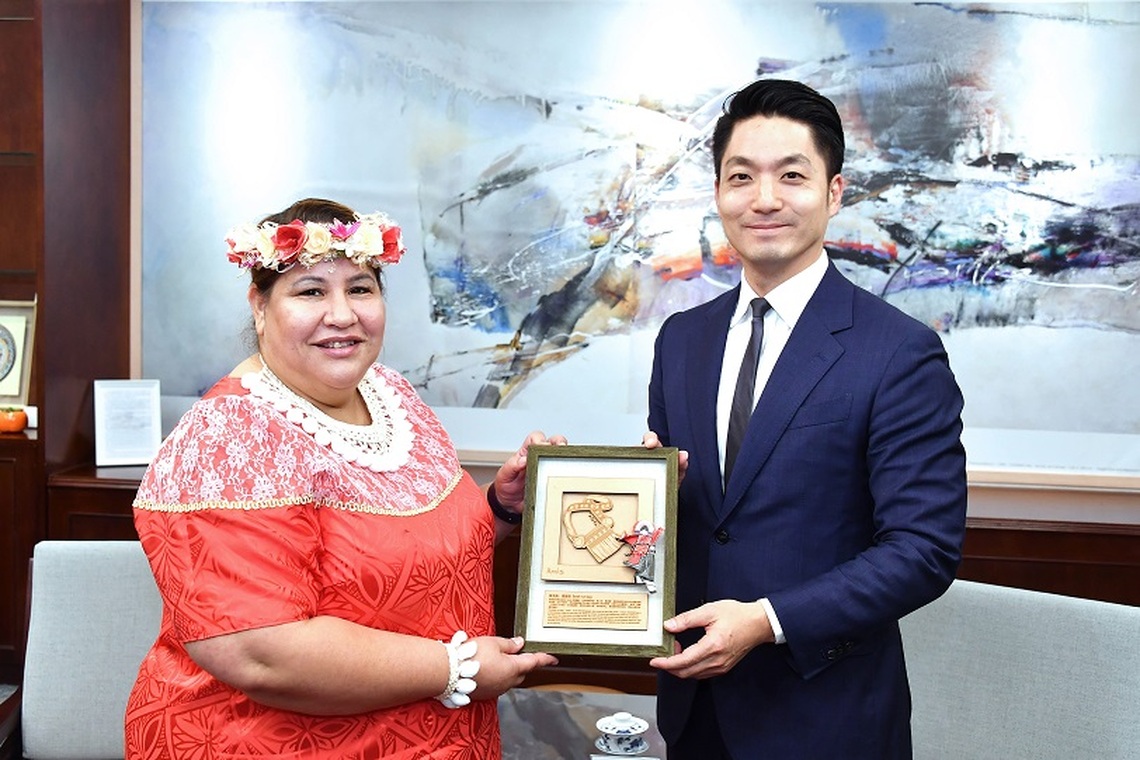 馬紹爾大使卡蒂爾拜會臺北市長蔣萬安 洽談鞏固邦誼及城市交流等議題