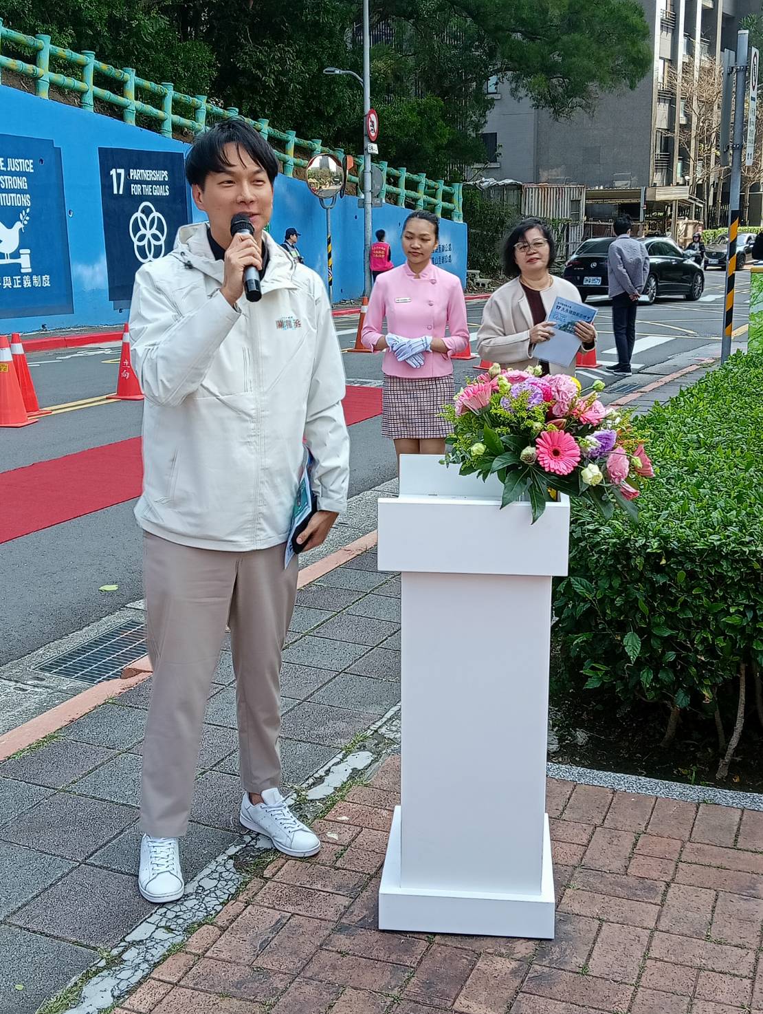 陳宥丞議員特地參加此活動。(記者薛秀蓮拍攝)
