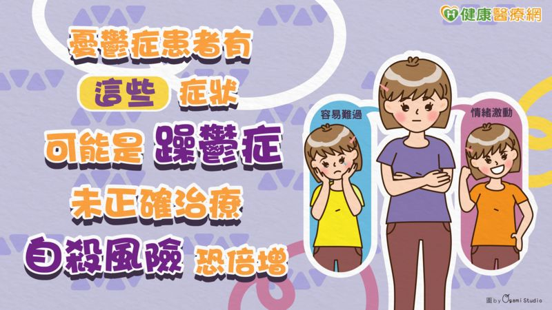 憂鬱症患者有「這些」症狀可能是躁鬱症! 未正確治療自殺風險恐倍增