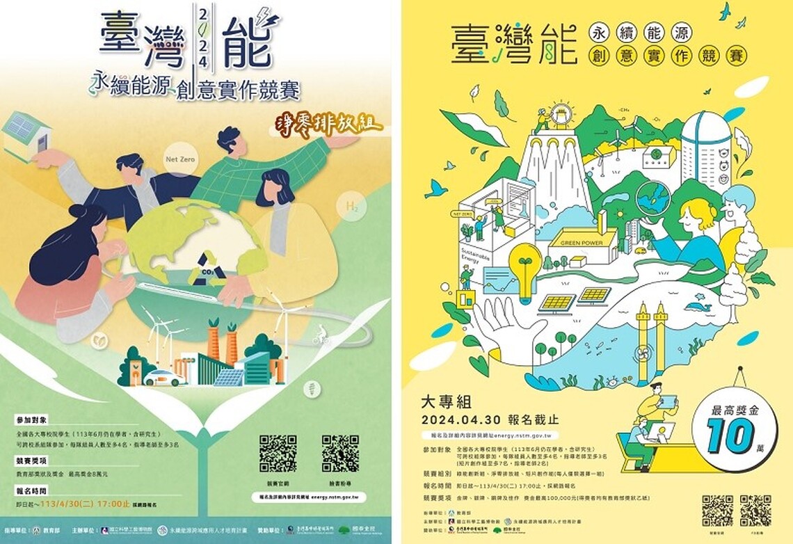 2024臺灣能-永續能源創意實作競賽 歡迎組隊線上報名