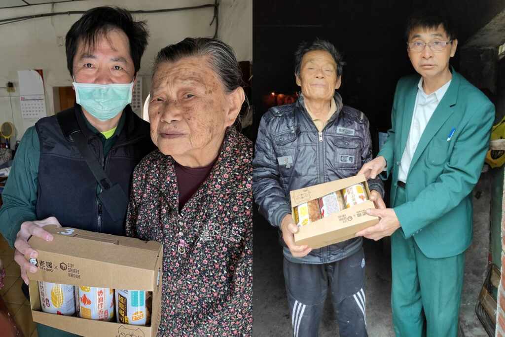 ▲郵務士扮演著綠衣天使的角色，傳遞愛與幸福給民眾，對於獨居長者的關懷也義不容辭。（彰化郵局提供）