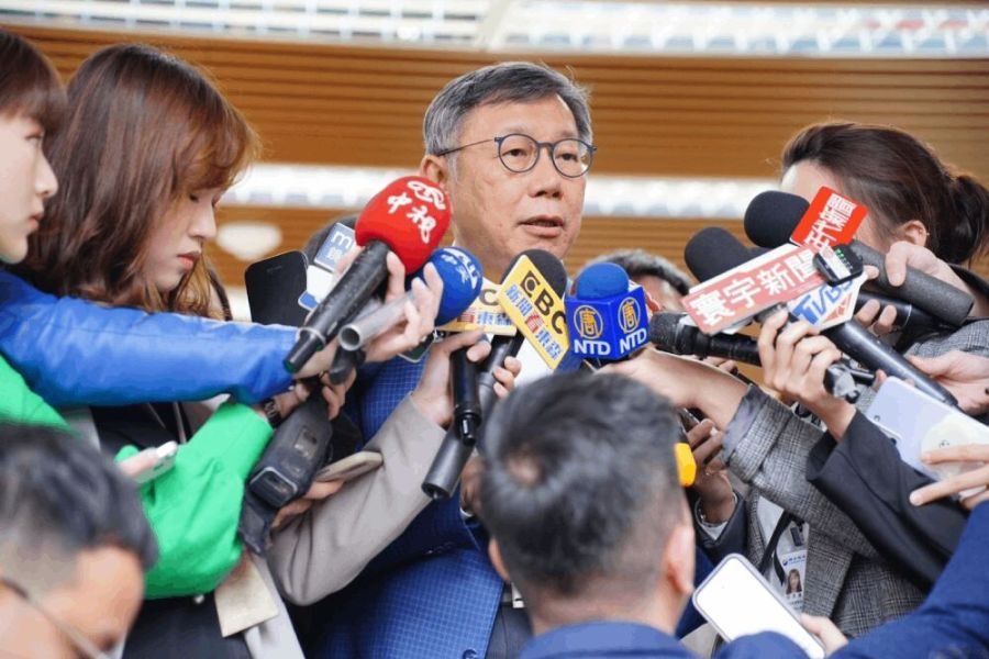 【有影】指罷免基隆市長無正當性 柯文哲:法律問題不要政治解決 183 照片來源:民眾黨中央黨部