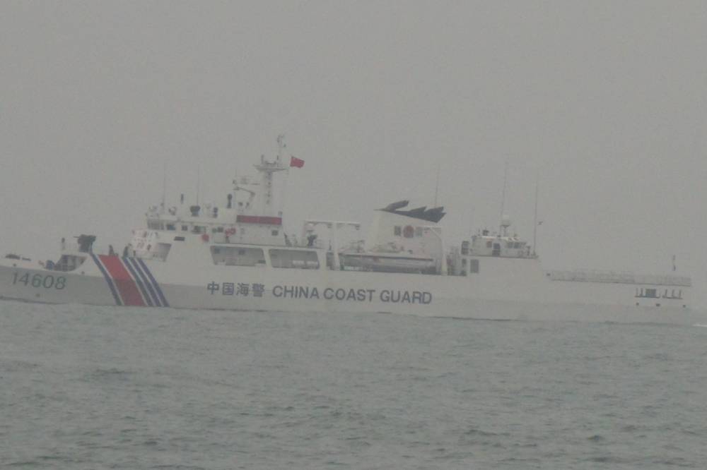 海巡公布中國海警航入金門禁限制水域畫面。海巡署提供