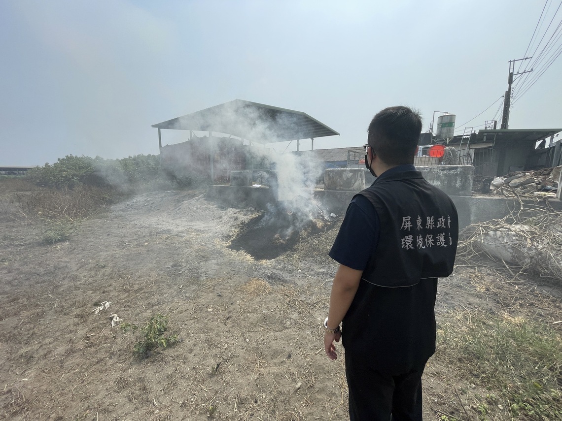 空品不良 屏縣環保局應變查獲5件違規  提醒民眾外出配戴口罩加強自我防護