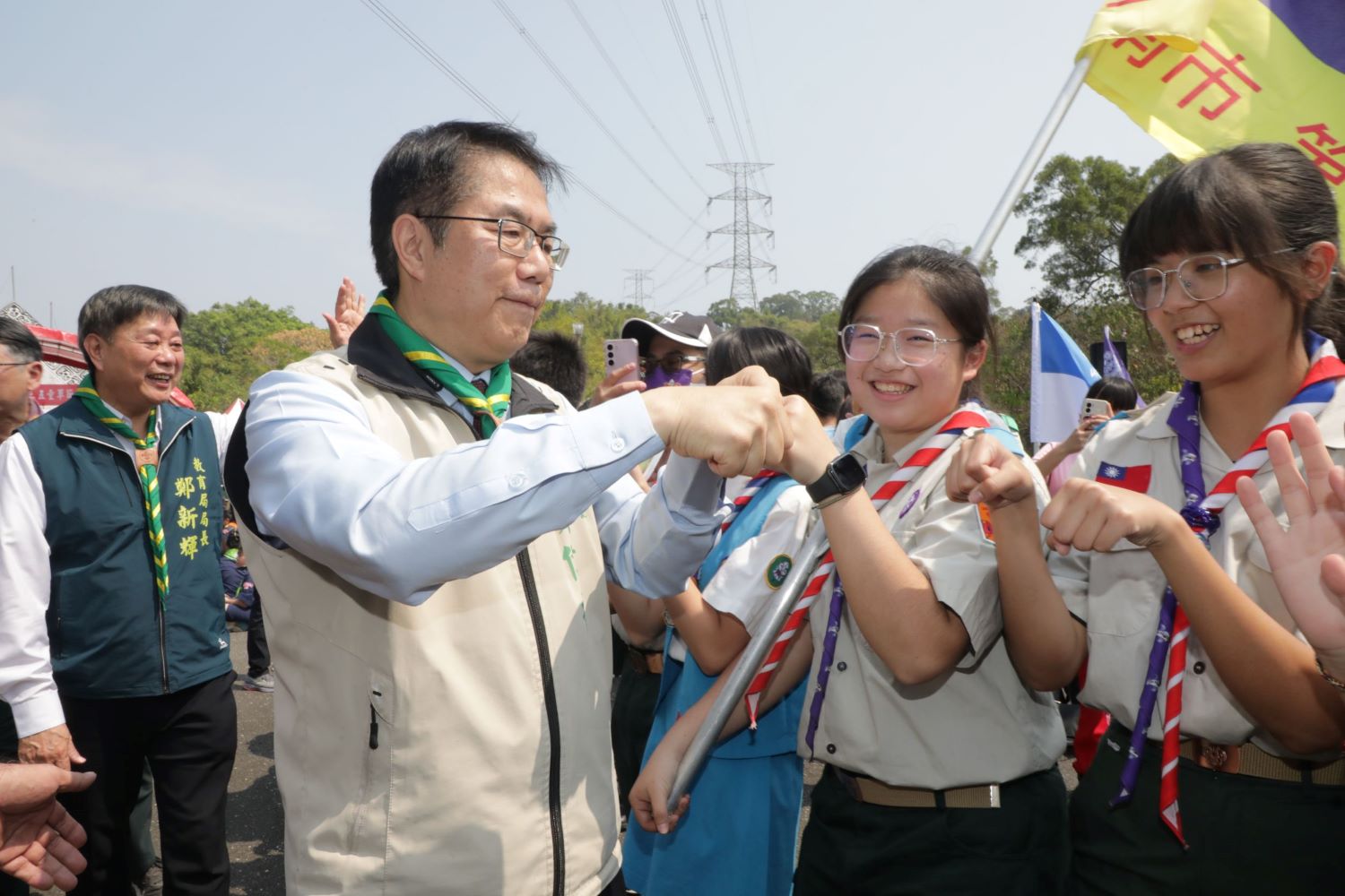 ▲台南市童軍會今日在烏山頭水庫珊瑚潭歡慶三五童軍節與全市大露營。（圖／記者陳彥霖翻攝）
