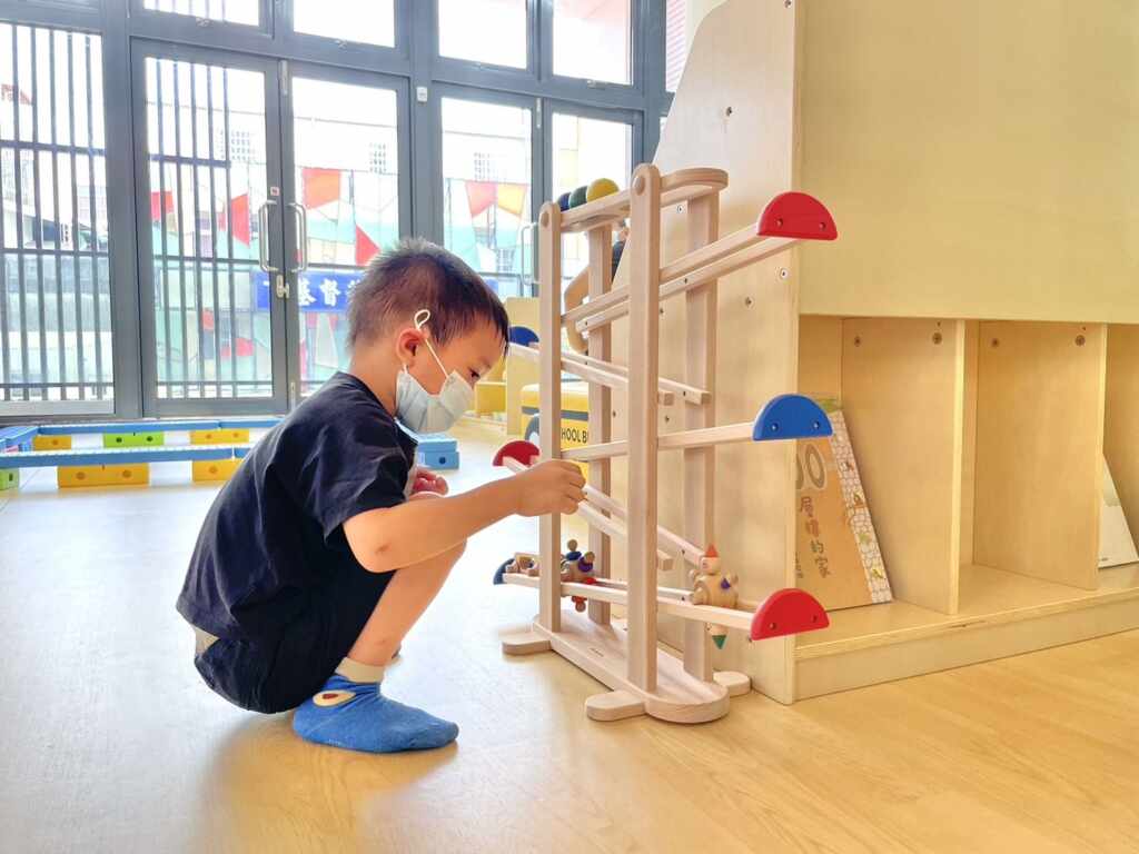 ▲親子館提供0-6歲嬰幼兒分齡遊戲空間。(台中市政府提供)