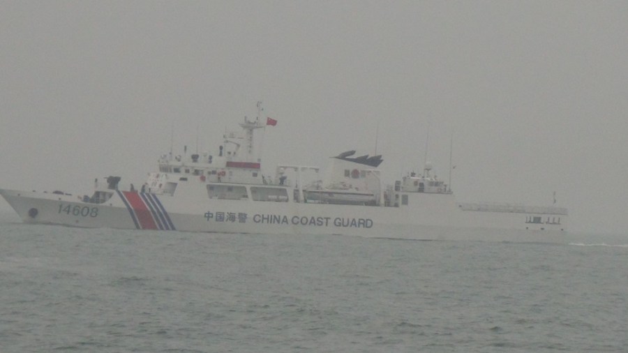 中國海警編隊航入禁限制水域 台巡防艇廣播驅離 200 cnews204240316a01