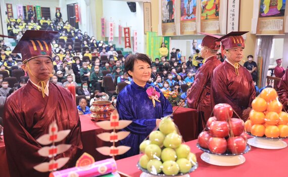 海內外華族祭祖大典台中清水舉行 市長盧秀燕主祭祈福