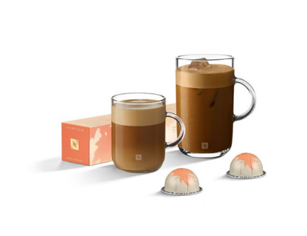 Nespresso限量推出全新Vertuo楓糖胡桃風味咖啡（建議售價： 380元，單條十顆裝）