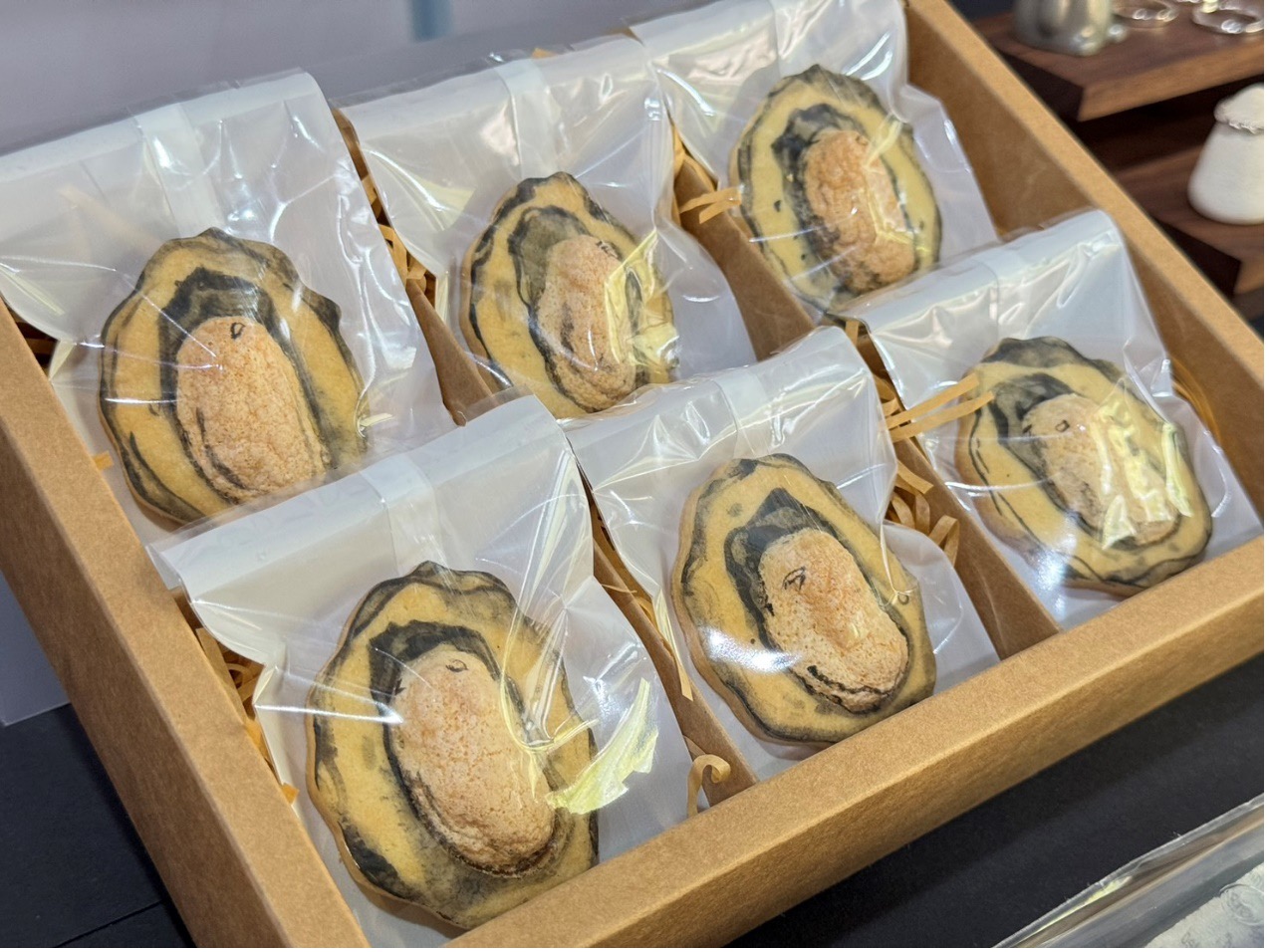 ▲趣味的蚵仔餅乾（圖:記者 陳致愷 翻攝）