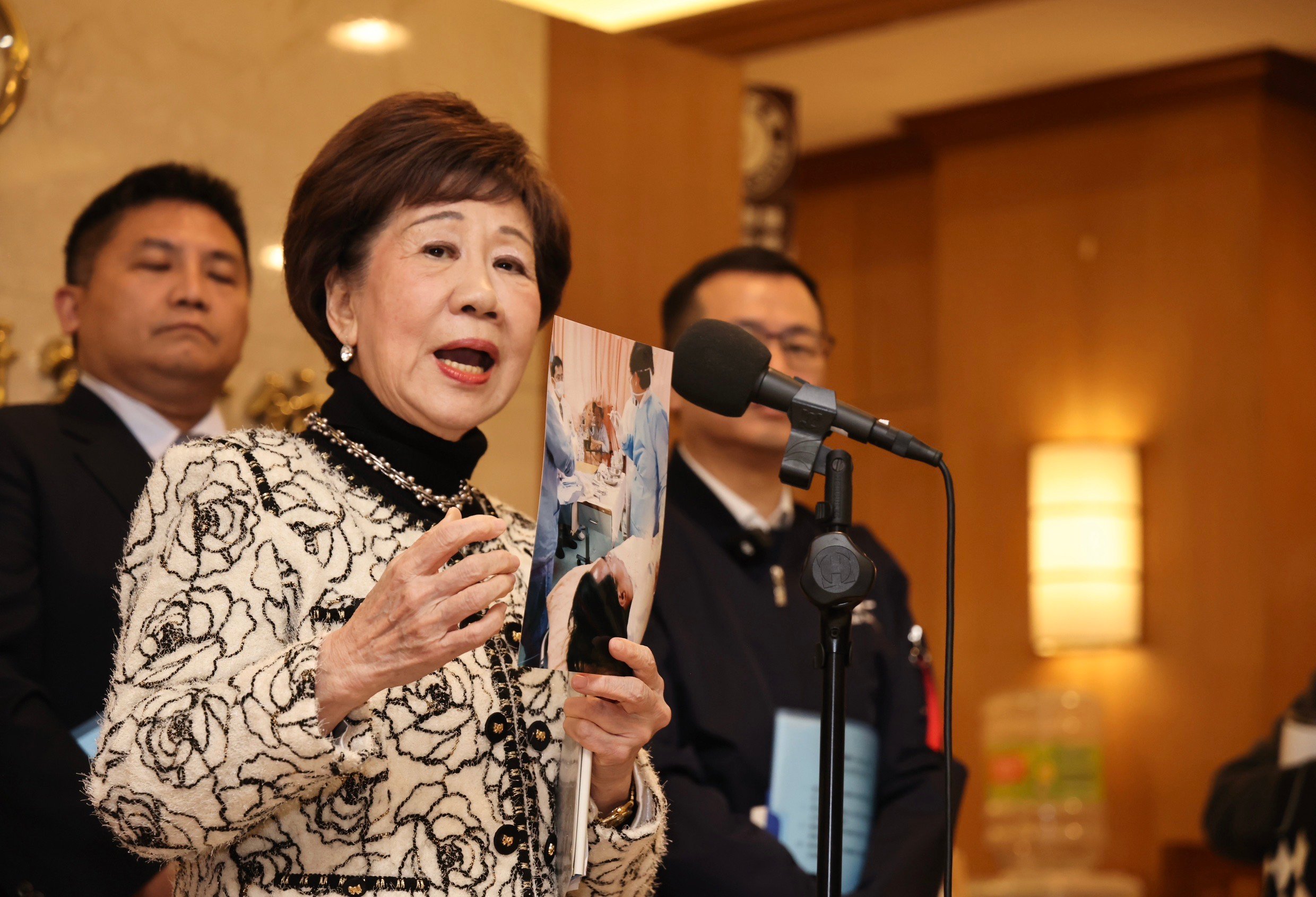 呂秀蓮19日拋4訴求,盼重啟調查319槍擊案真相。林啟弘攝