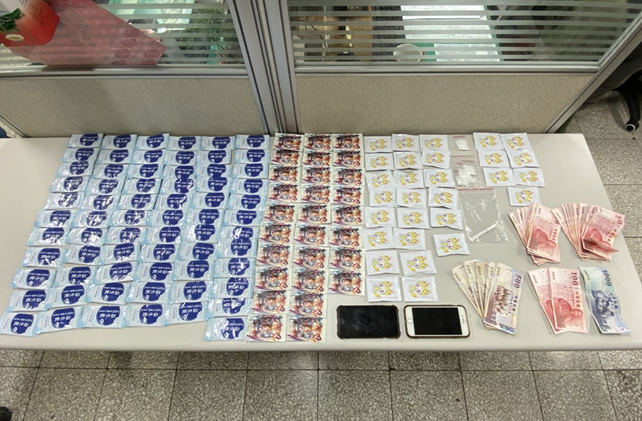 ▲圖說：中警「安居緝毒專案」查扣各級毒品逾百公斤，毒品咖啡包2千餘包 （圖／台中市政府提供）