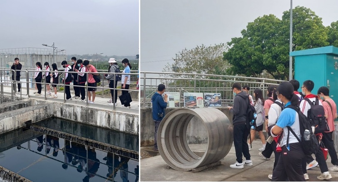 來趟水資源教育之旅! 屏東縣美和高中參訪台水公司七區處之大泉伏流水、淨水場