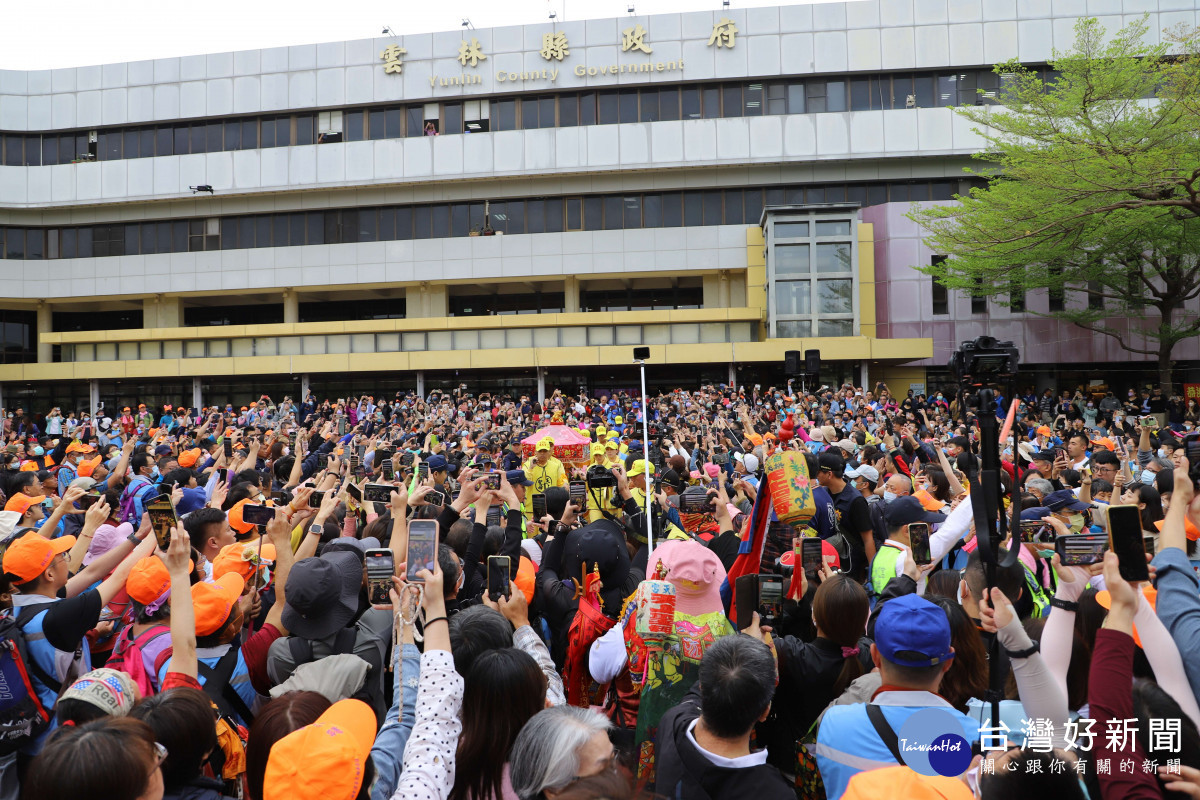 白沙屯媽祖、山邊媽祖鑾轎百年來首度停駕雲林縣府/陳致愷翻攝