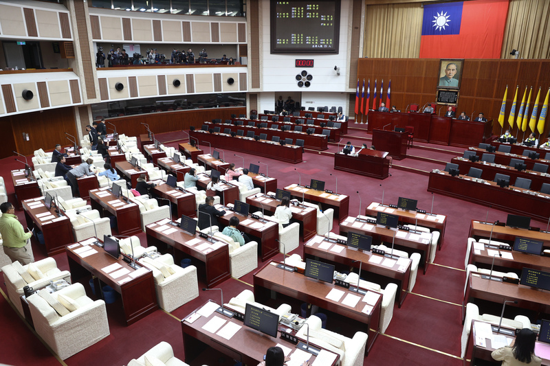 台北市議會22日召開臨時大會,因國民黨議員皆未出席流會。中央社