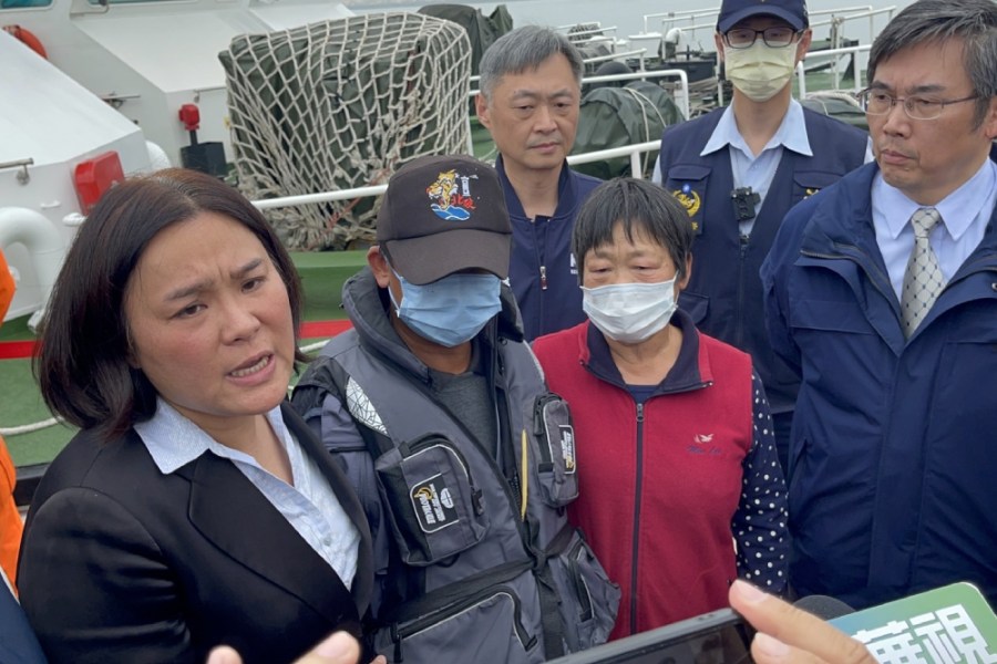 金門吳姓男子海釣迷航被中國海警救起後，於23日順利返回金門。