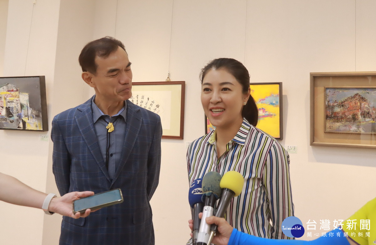 許縣長期許大家互相學習,也提升南投藝文氛圍。(記者扶小萍攝)