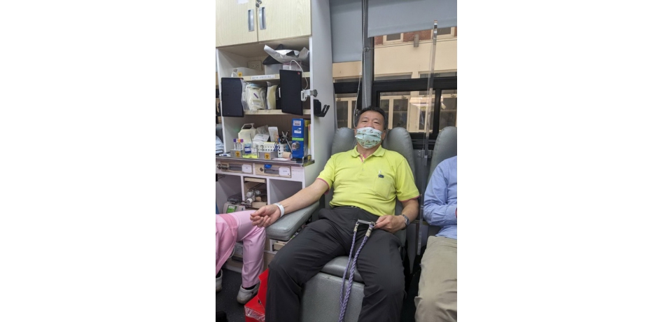 中油煉製事業部號召員眷挽袖捐血 解血荒