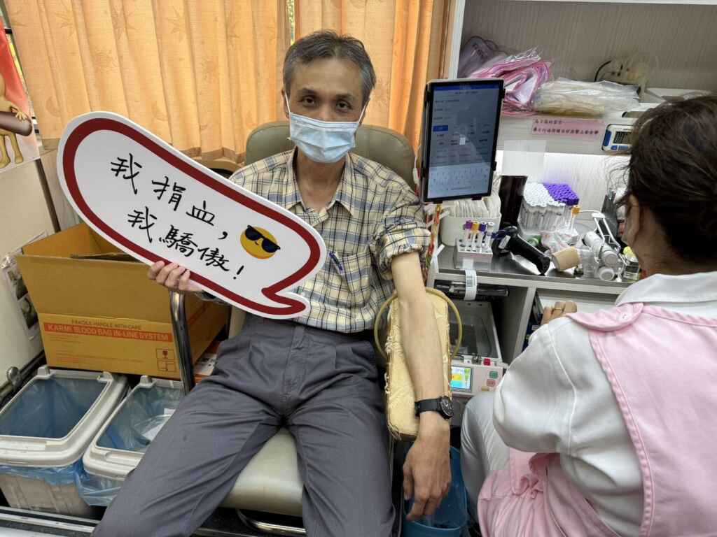 ▲彰化榮家日前攜手私立達德商工在達德校園廣場舉辦「一起愛捐血」活動。(彰化榮家提供)