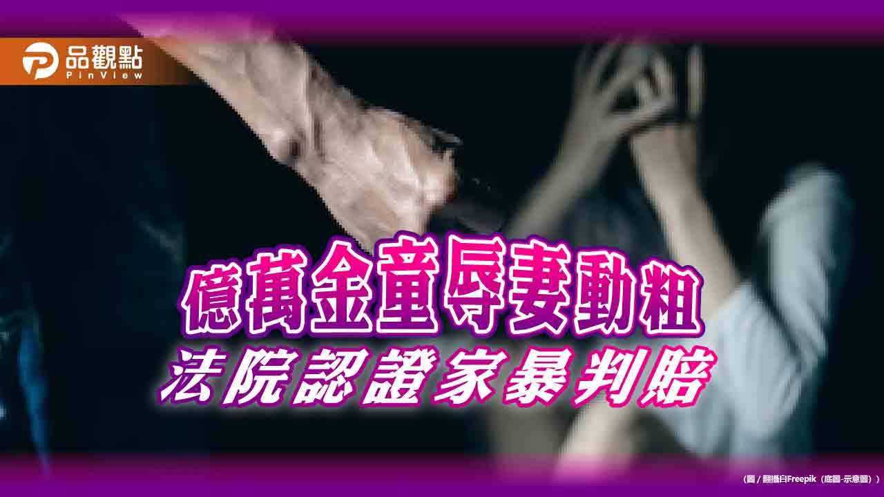 億萬金童家暴犯！判賠妻258萬  家暴修法防暴  同性親密關係者納保