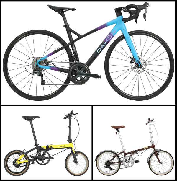 The range of products featuring 'V Tech': 700C Wheel Road Bike (Top), K-Feather E-bike (Bottom Left), BOARDWALK D7 (Bottom Right) The range of products featuring 'V Tech': 700C Wheel Road Bike (Top), K-Feather E-bike (Bottom Left), BOARDWALK D7 (Bottom Right)