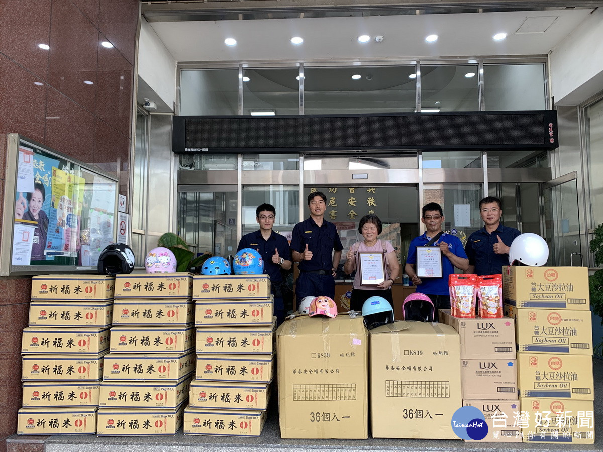 潘敏捷長期以來做公益助弱勢。（南投分局提供）