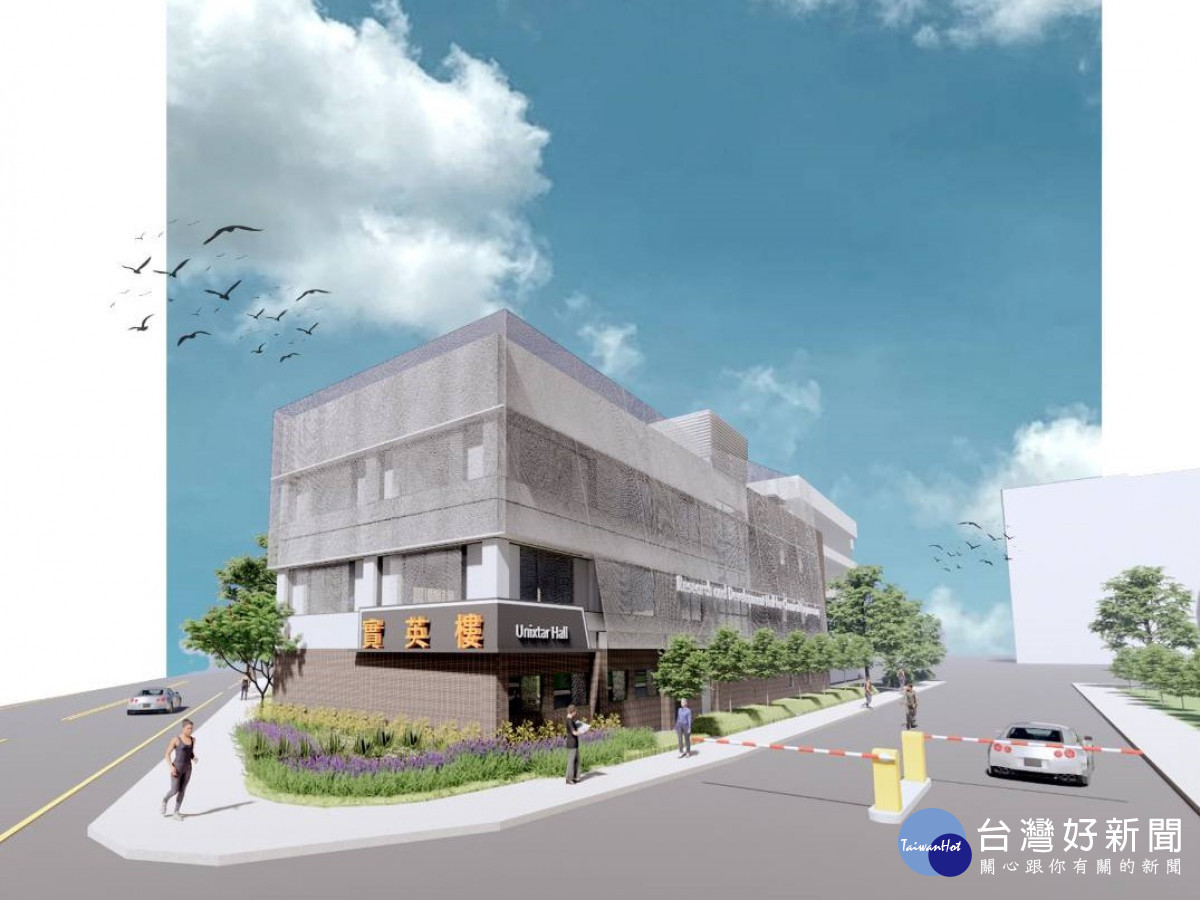 中原大學薄膜三館建物模擬透視圖。(關惠尤建築師事務所提供)<br /><br />