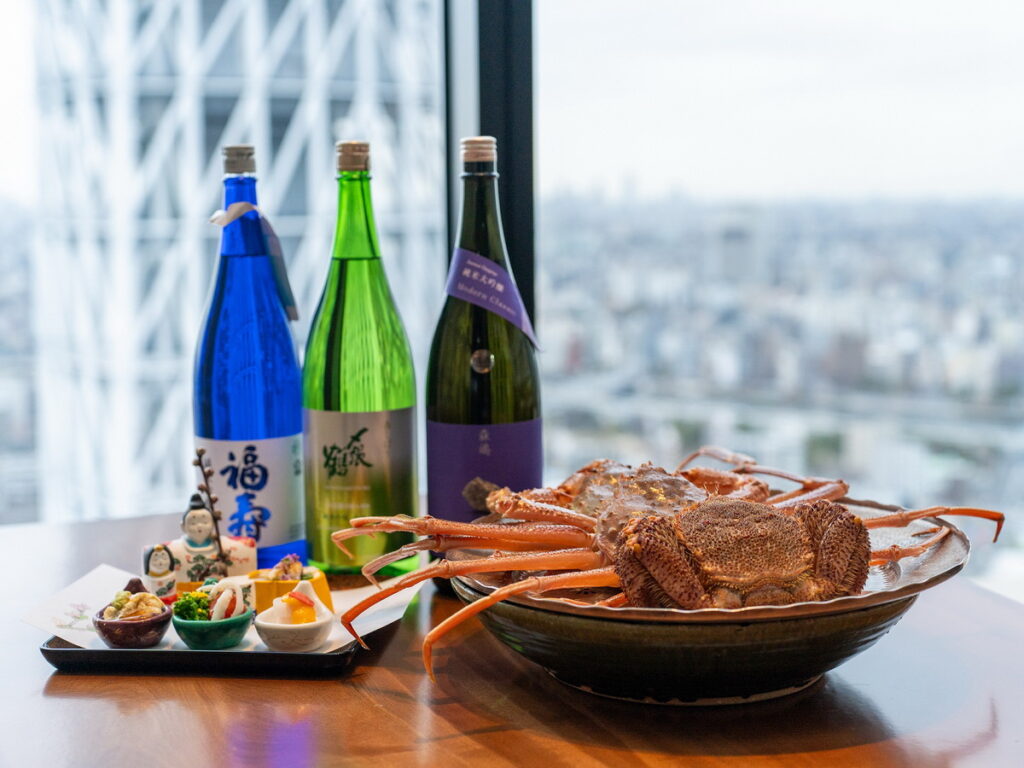 日本料理「國見」,每天有限量北海道直送的螃蟹及各式日本酒 警語(禁止酒駕,酒前酒後不開車,安全有保障;未滿十八歲禁止飲酒)