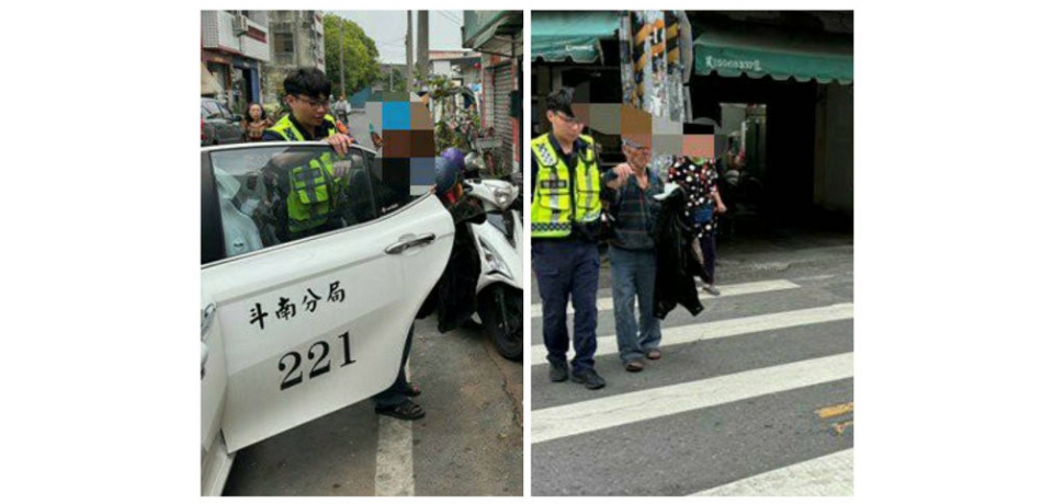 老翁體力不支 暖心警護送返家