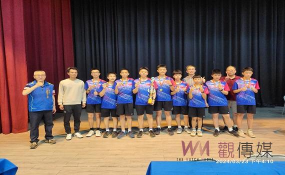 興華高級中學羽球隊再傳捷報 國中男生團體賽奪冠