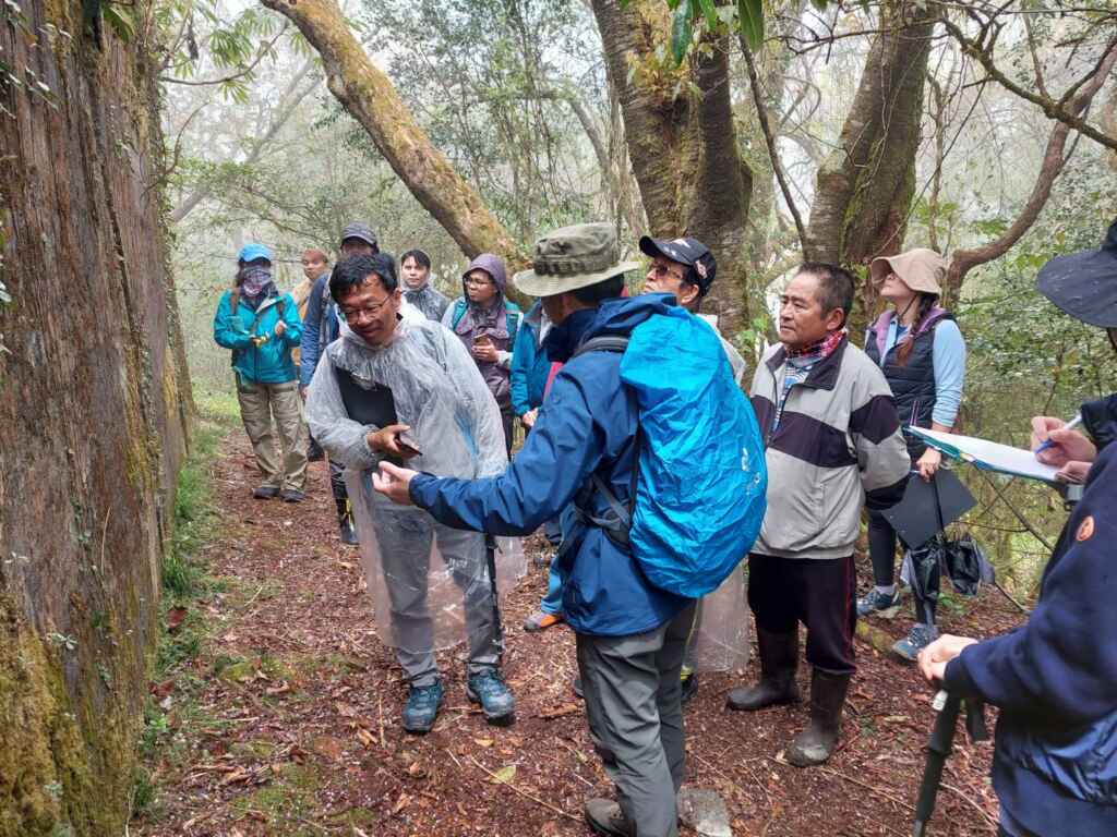 ▲針對古堡常有民眾攀爬傷及古蹟之虞，也建議林業署可先設立告示或監視器等勸導民眾。（新竹縣政府提供）