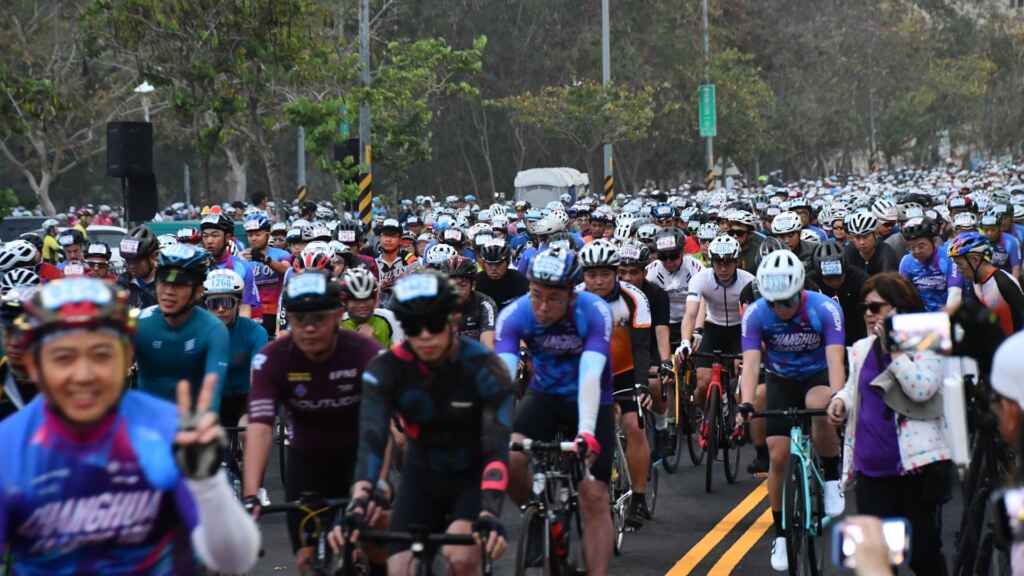 ▲彰化經典百K單車共有5,000名車友報名參加，活動規劃總長約107公里的路線，從彰化高鐵站出發。（彰化縣政府提供）