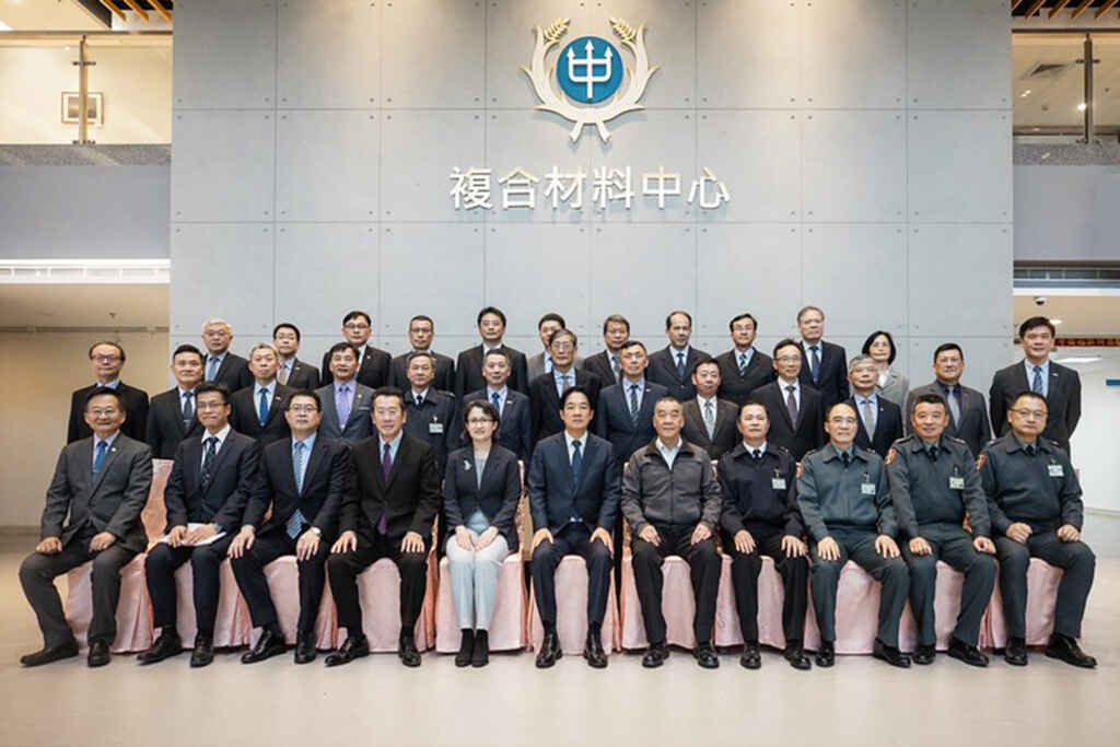▲賴清德肯定中科院全體同仁，戮力推動國防自主、建構國防科研能量的付出與貢獻。（總統府提供）
