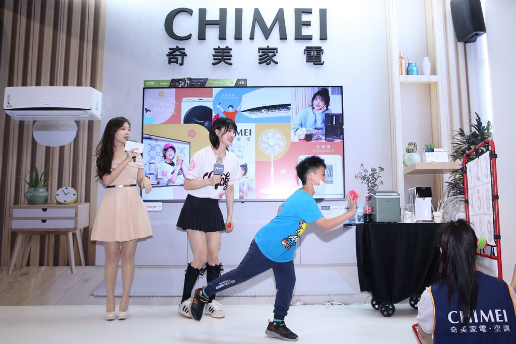CHIMEI奇美家電品牌推廣大使「LOLO」加碼與紛絲進行超刺激的投球互動