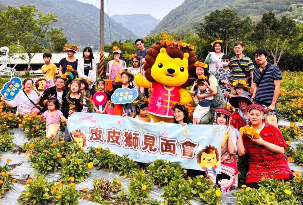 ▲ 來賞尖石黃澄澄的金盞花海,可順道至周邊走步道、泡溫泉,來趟假日療癒的輕旅行。(新竹縣政府提供)