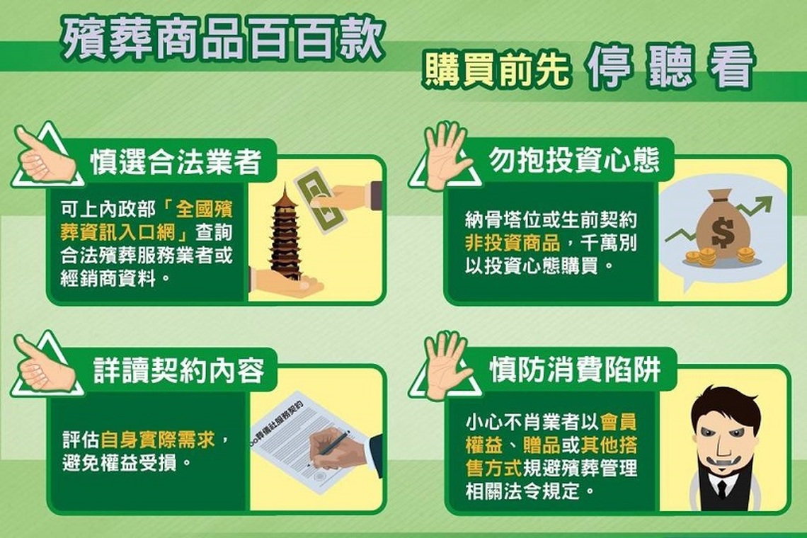 殯葬禮儀服務停看聽 保障消費者權益