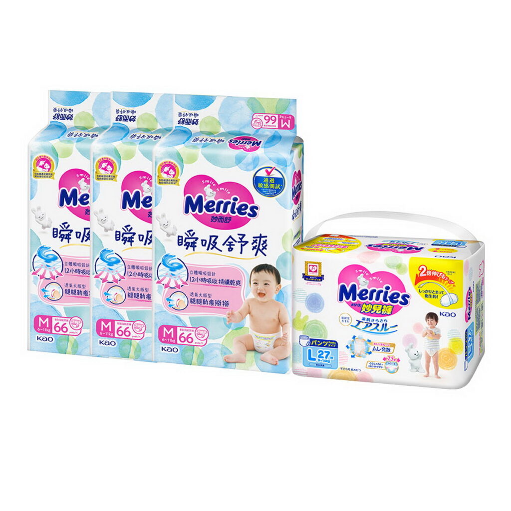 【妙而舒】瞬吸舒爽紙尿褲L/XL x3+妙兒褲XL x1,優惠價1111元