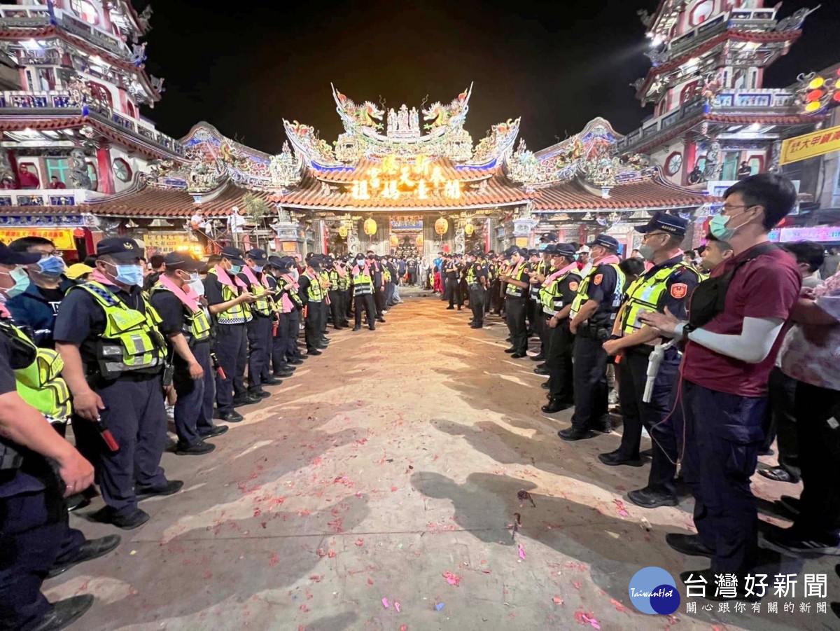 民雄警分局將以優勢警力迎接大甲媽遶境活動，維護參加盛會民眾安全事宜。(圖／資料照，警方提供）