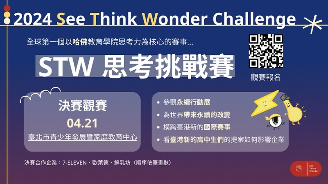 挑戰永續行動提案!2024 See Think Wonder 思考挑戰賽決賽4/21登場