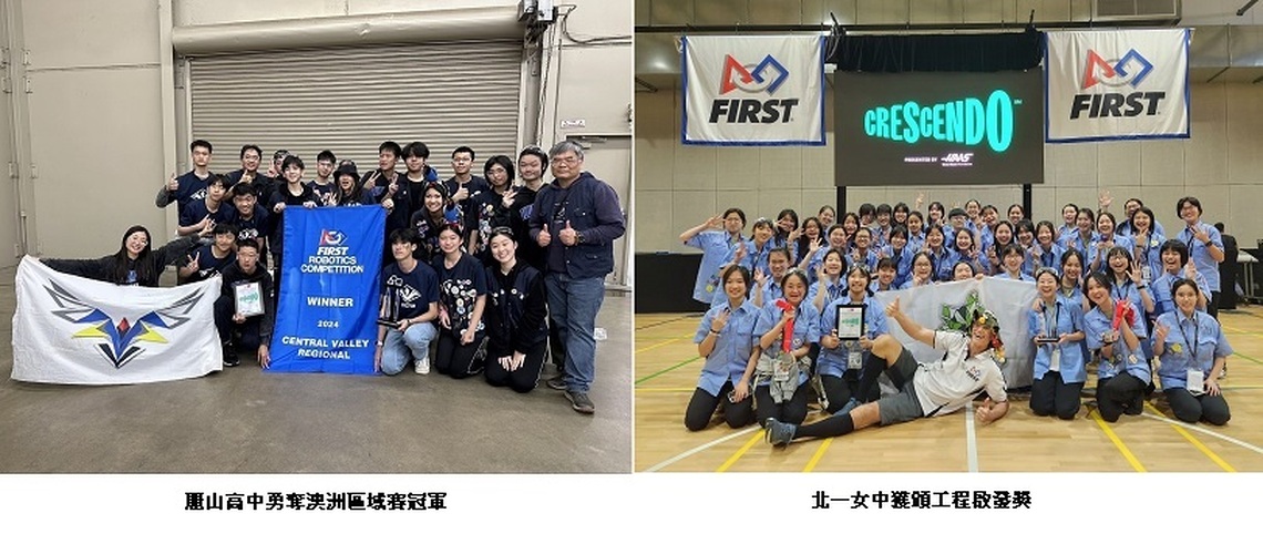 臺北隊FRC區域賽表現優異！麗山高中勇奪澳洲區域賽冠軍、北一女中獲頒工程啟發獎 晉級前進休士頓挑戰冠軍賽！