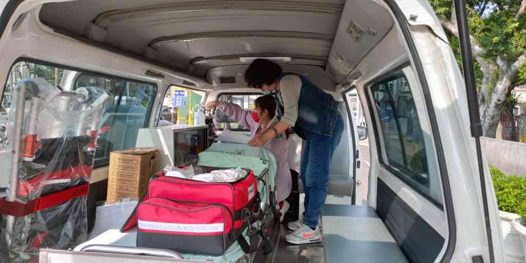 ▲中彰榮家救護車普查合格，保障住民緊急救護安全。（中彰榮家提供）