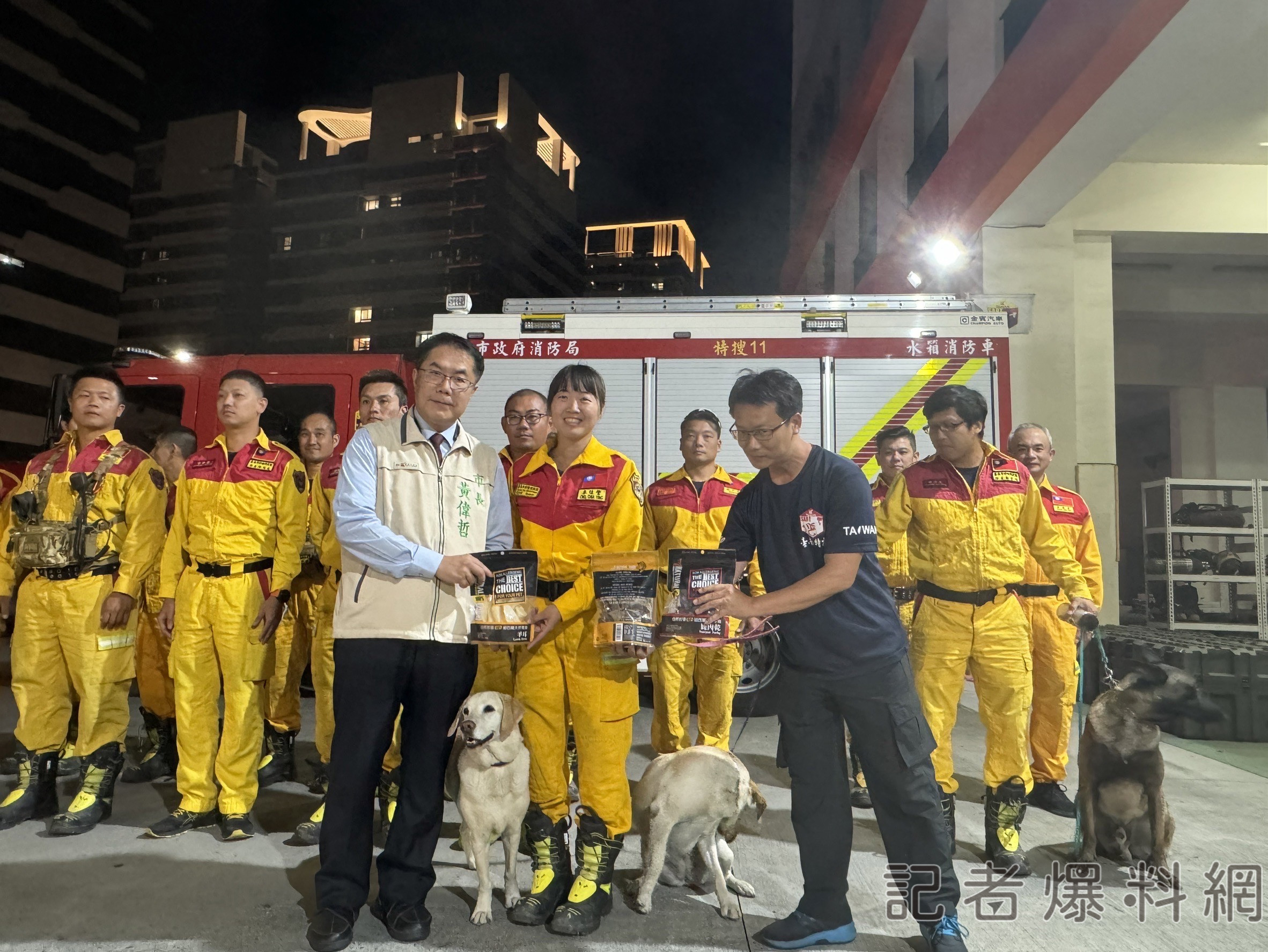 ▲台南市搜救大隊搶進花蓮災區搜救,任務完成,安全賦歸(圖/記者王俊勝 翻攝)